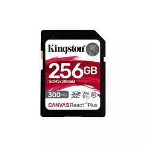 Kingston Canvas React Plus 256GB SDXC UHS-II Memory Card