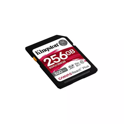 Kingston Canvas React Plus 256GB SDXC UHS-II Memory Card - 1