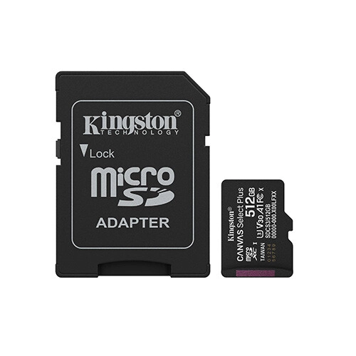 Kingston Canvas Select Plus microSD 512GB memory card