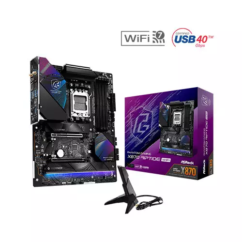 ASRock PHANTOM GAMING X870 Riptide WiFi AM5 DDR5 ATX Motherboard