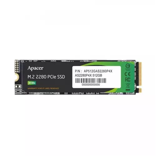 APACER AS2280P4X 512GB M.2 2280 NVME PCIE GEN3 X4 SSD
