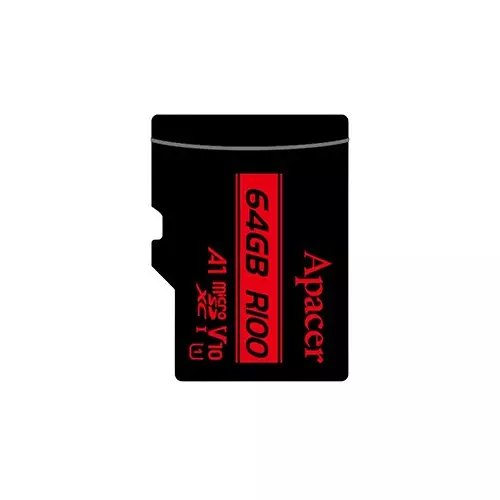 Apacer R100 64GB UHS-I U1 V10 Class10 MicroSDHC/SDXC Memory Card with Adapter-2