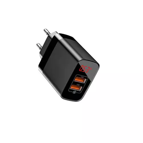 Baseus CCJMHA-A01 Mirror Lake Dual QC Digital Display Quick Charger