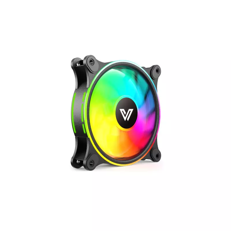 VALUE-TOP 1298S 12CM RGB BLACK RING LIGHT STATIC CASE FAN-gallery-1