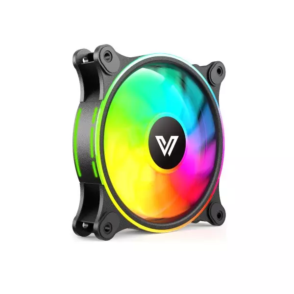 VALUE-TOP 1298ARGB 12CM SINGLE RING LIGHT ARGB BLACK FAN