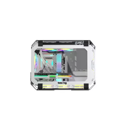 Value-Top X-Era Mloong Series Open-Frame M-ATX Gaming Case (Shining Grey)-gallery-4