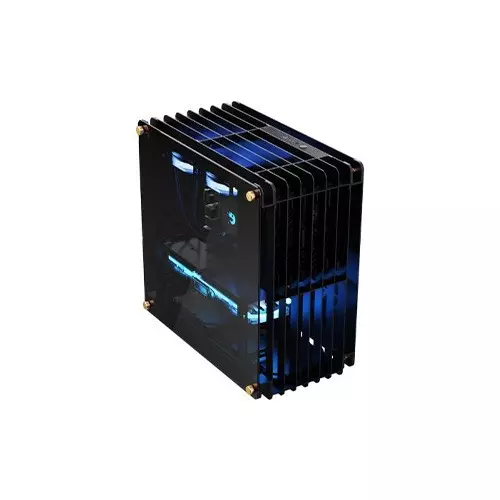Value-Top Mloong Grid Series Open-Frame Gaming Case (Black)-3