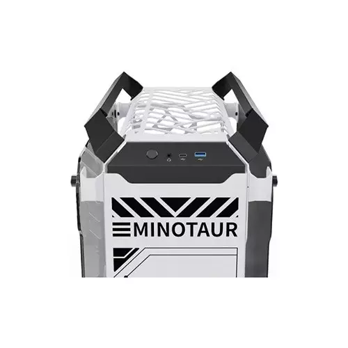 Value-Top Minotaur Mloong Series Open-Frame Gaming Case (White)-3