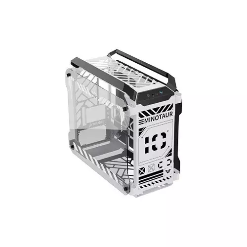 Value-Top Minotaur Mloong Series Open-Frame Gaming Case (White)-5