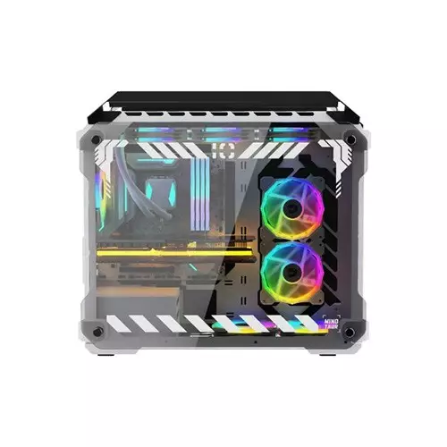 Value-Top Minotaur Mloong Series Open-Frame Gaming Case (White) - 1