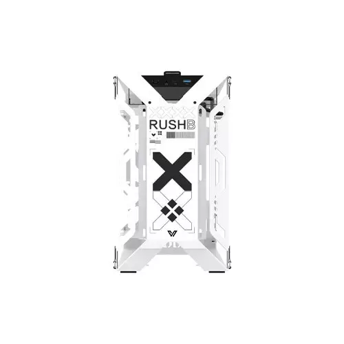 Value-Top X-Era Mloong Series Print Stream Open-Frame Gaming Case (White)-5