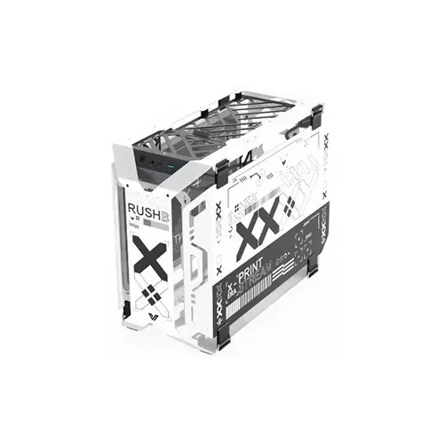 Value-Top X-Era Mloong Series Print Stream Open-Frame Gaming Case (White) - 3