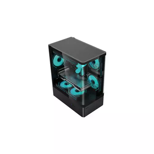 Value Top NUBIA 20F5 - MI Micro-ATX Gaming Case with Built-In 5 x ARGB Fan-gallery-1