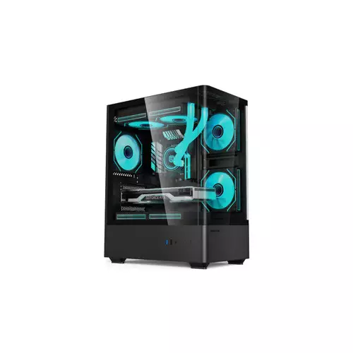 Value Top NUBIA 20F5 - MI Micro-ATX Gaming Case with Built-In 5 x ARGB Fan