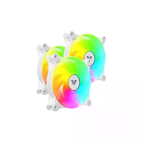 VALUE-TOP CR10-W1232ARGB 12CM 3PCS ARGB Case Fan White