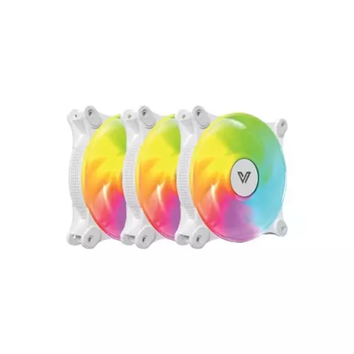 VALUE-TOP CR10-W1232ARGB 12CM 3PCS ARGB Case Fan White-1