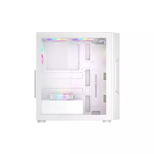 1STPLAYER T7 RGB Mid Tower ATX Gaming Desktop Case (White)-gallery-4