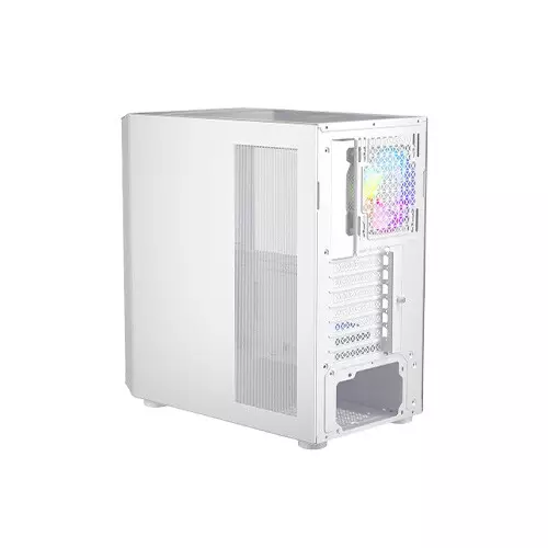 1STPLAYER T7 RGB Mid Tower ATX Gaming Desktop Case (White)-gallery-2