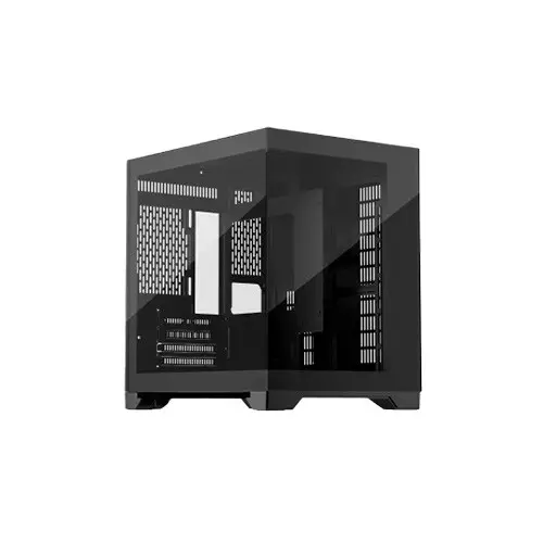 1st Player MV5-TP Mid Tower Micro-ATX Tempered Glass Transparent Gaming Case (Black)