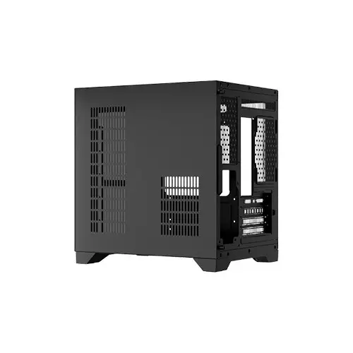 1st Player MV5-TP Mid Tower Micro-ATX Tempered Glass Transparent Gaming Case (Black)-gallery-3