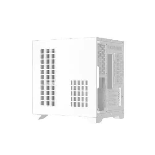1st Player MV5-TP Mid Tower Micro-ATX Tempered Glass Transparent Gaming Case (White)-gallery-2