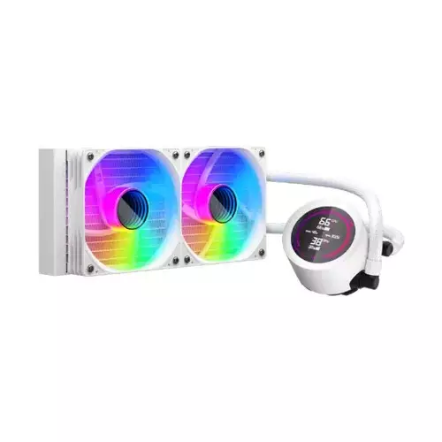 1STPLAYER TS4 240 ARGB Liquid CPU Cooler (White)