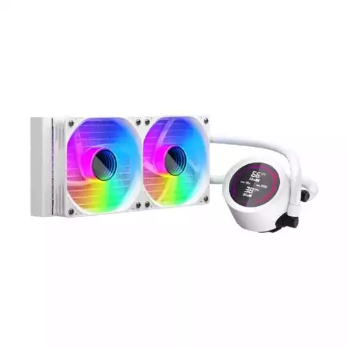 1STPLAYER TS4 240 ARGB Liquid CPU Cooler (White)