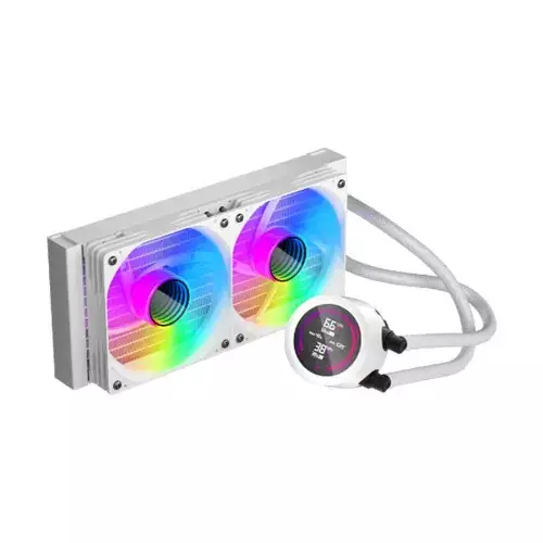 1STPLAYER TS4 240 ARGB Liquid CPU Cooler (White)-gallery-1