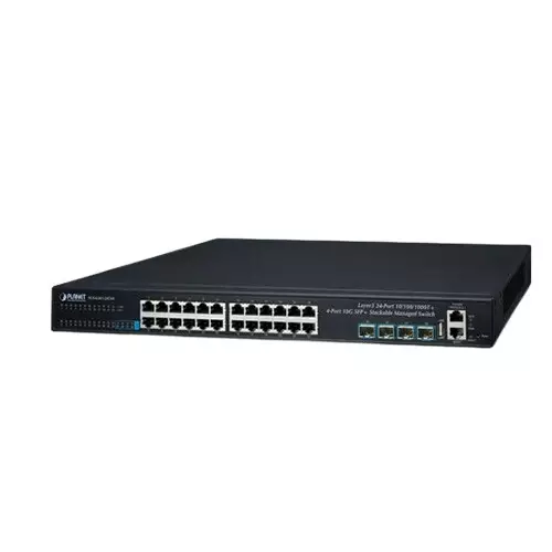 Planet SGS-6341-24T4X Layer 3 4-Port 10G SFP Stackable Managed Switch