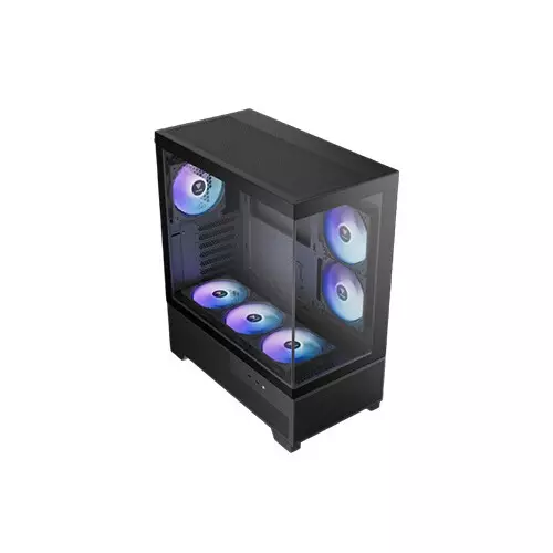 Gamdias AURA GC12 ARGB PANORAMIC Mid-Tower ATX Gaming Computer Case - 2