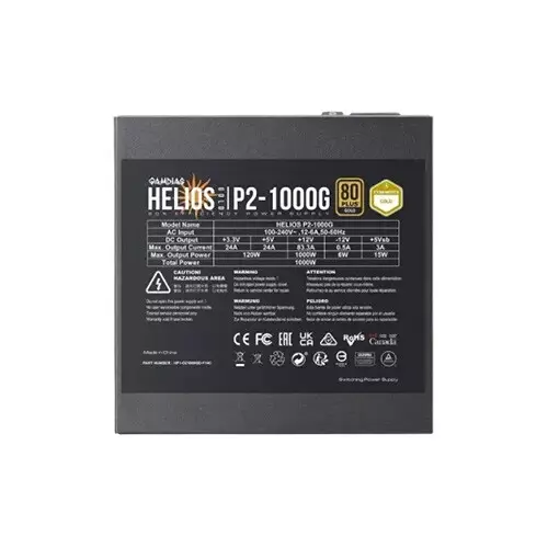 Gamdias HELIOS P2-1000G 1000W ATX 3.1 80 Plus Gold Full Modular Power Supply-gallery-1