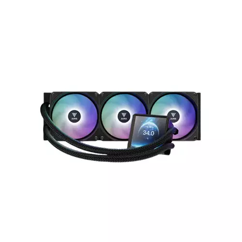 Gamdias AURA GL360 LCD 360mm ARGB All-in-One Liquid CPU Cooler With Display-gallery-1