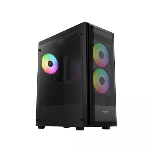 Gamdias Aura GC6 Elite ARGB Mesh Mid Tower ATX Gaming Desktop Case (Black)