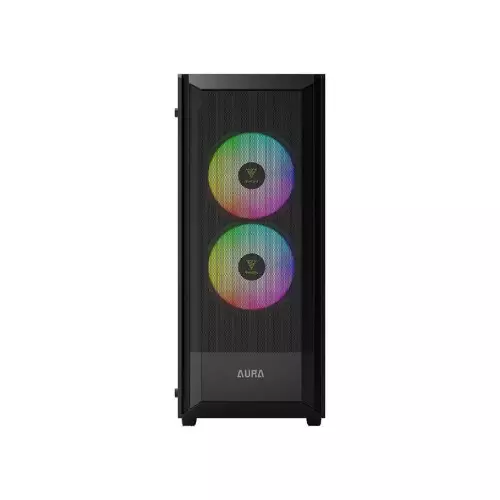 Gamdias Aura GC6 Elite ARGB Mesh Mid Tower ATX Gaming Desktop Case (Black) - 2