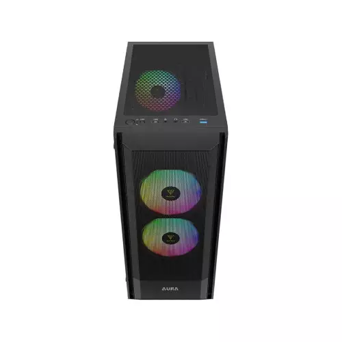 Gamdias Aura GC6 Elite ARGB Mesh Mid Tower ATX Gaming Desktop Case (Black)-gallery-4