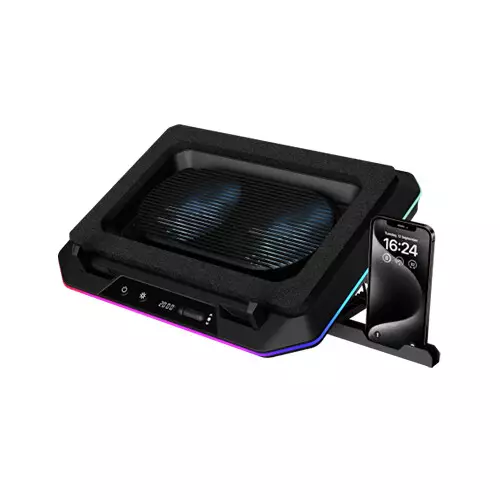 Gamdias AETHER P1 RGB 2000 RPM Laptop Cooler With Phone Stand