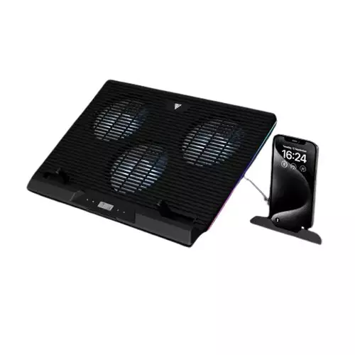 Gamdias AETHER M1 RGB Laptop Cooler With Phone Stand