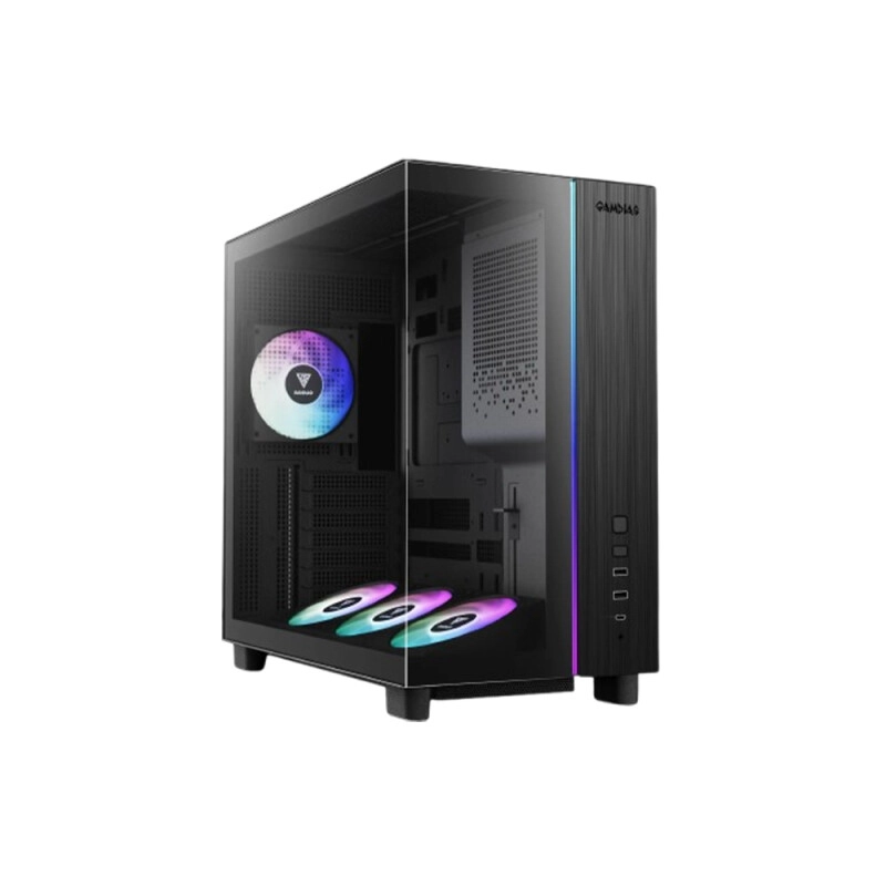 Gamdias ATLAS M4 ARGB ATX Mid-Tower Case (Black) - 1