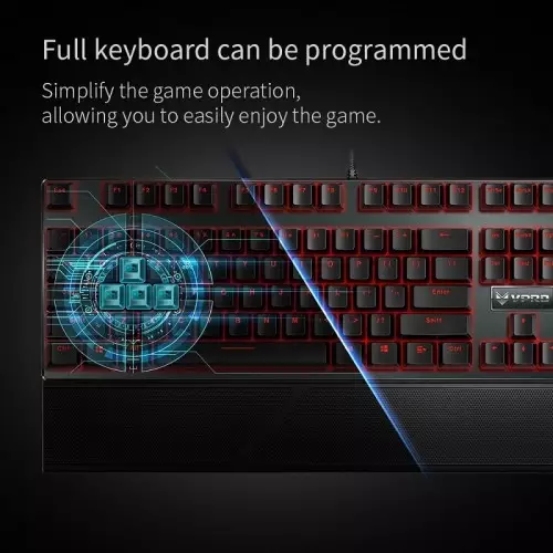 Rapoo V810 Mechanical Gaming Keyboard (Cherry MX Blue) - 1
