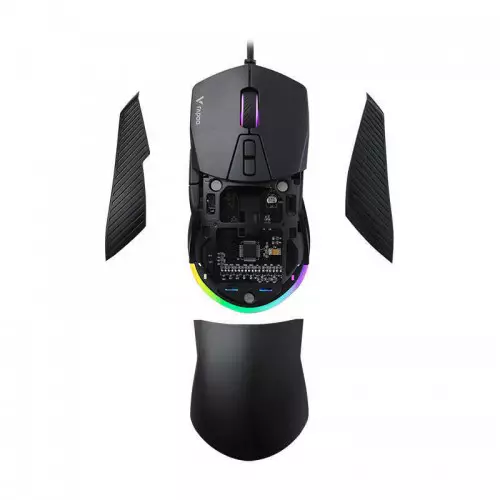 Rapoo V360 RGB Backlit Gaming Mouse (Black) - 1