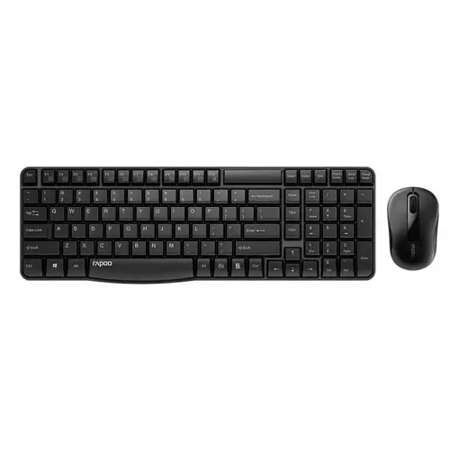 Rapoo X1800S Wireless Optical Mouse Keyboard Combo (Black)