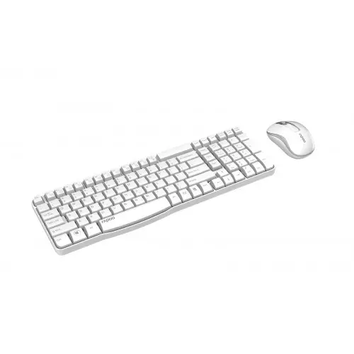 Rapoo X1800S Wireless Optical Mouse Keyboard Combo (White)