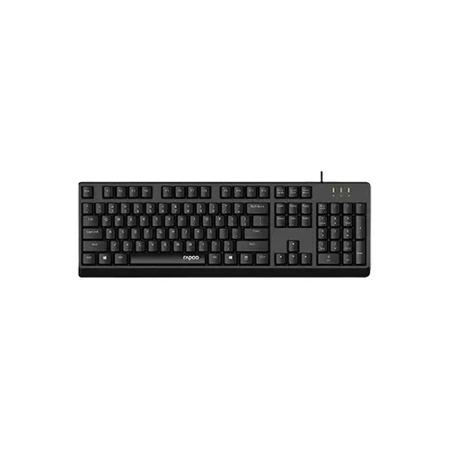 Rapoo NK1900 USB 104 Key Wired Keyboard (Black)