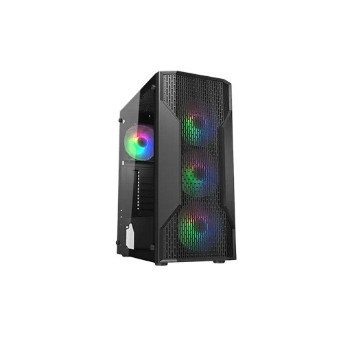Cougar MX110 Mid Tower RGB Gaming Casing Black - 1