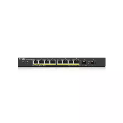 Zyxel GS1900-10HP 8-port GbE Smart Managed PoE Switch with GbE Uplink-gallery-1