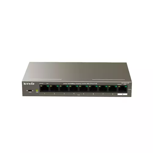 Tenda TEF1109P 9-Port 10/100Mbps Desktop Switch With 8-Port PoE