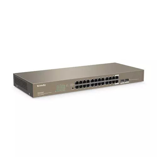 Tenda TEG1024F 24-Port Gigabit Unmanaged Switch with 2 SFP Slots-gallery-1