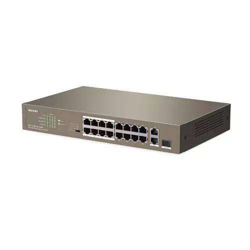 Tenda TEF1118P-16-150W 10/100Mbps PoE +1 Gigabit/SFP Slots Switch-gallery-1