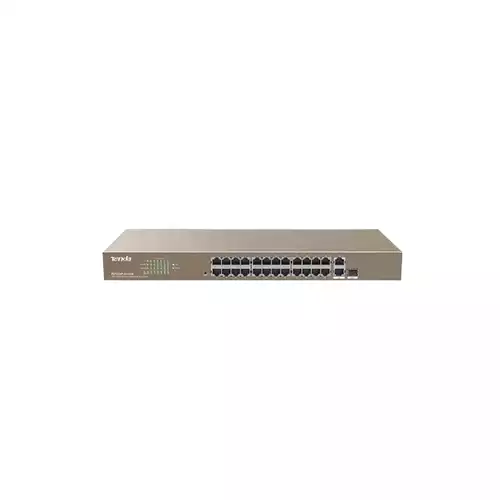 TENDA TEF1226P-24-410W 24FE+2GE/1SFP SMART SWITCH WITH 24-PORT POE