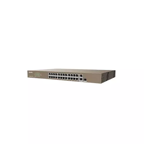 TENDA TEF1226P-24-410W 24FE+2GE/1SFP SMART SWITCH WITH 24-PORT POE - 1